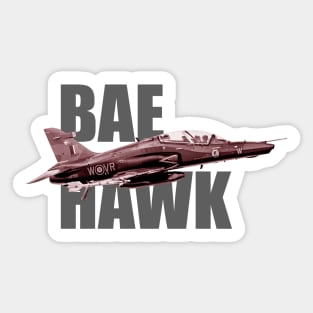 BAe Hawk in flight Sticker